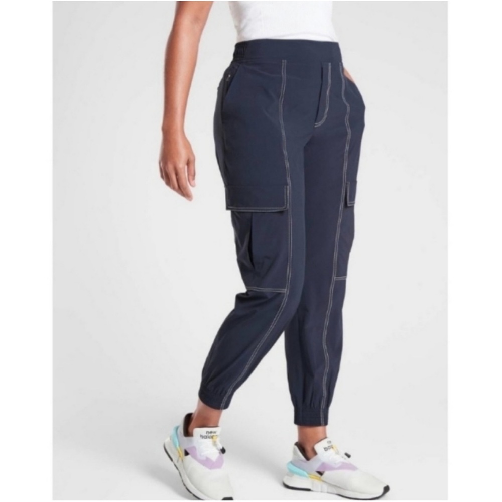 ATHLETA Chelsea Utility Dark Blue Cargo Jogger